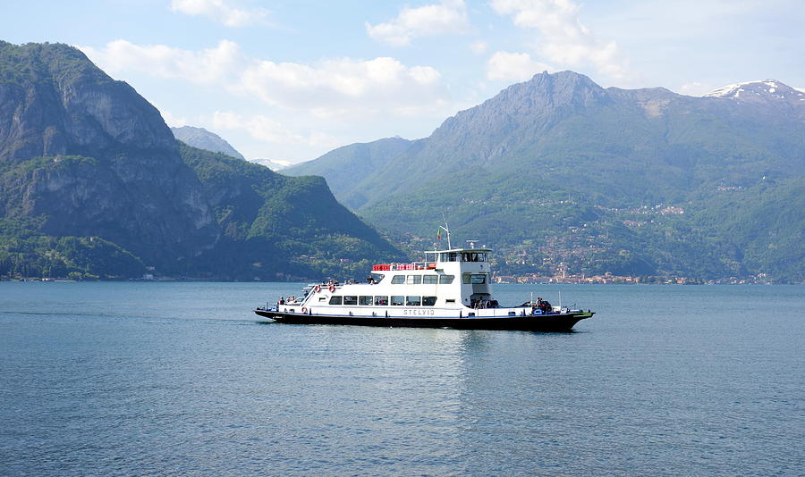 Lake Como Ferry Photograph by Valentino Visentini