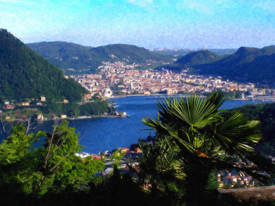 Lake Como Itl7724 Painting by Dean Wittle