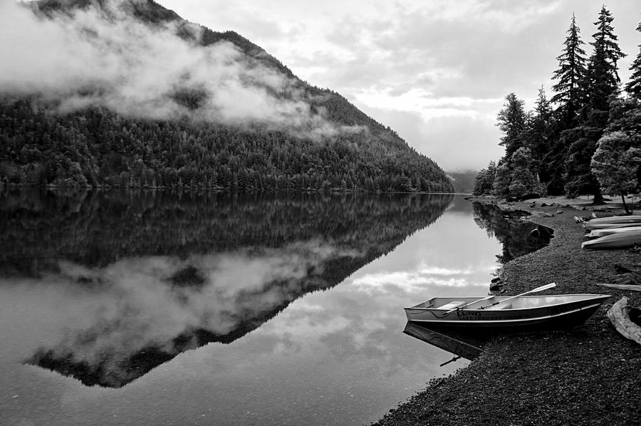 Lake Crescent Morning Photograph by Jenny Hudson