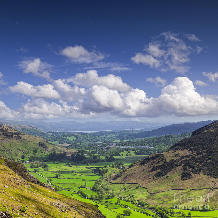 Mountain Photograph - Lake District England Great Langdale Square by Colin and Linda McKie