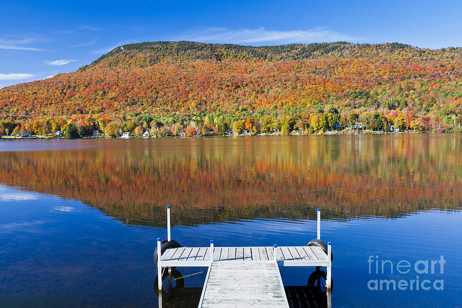 Fall Photograph - Lake Elmore Autumn by Alan L Graham