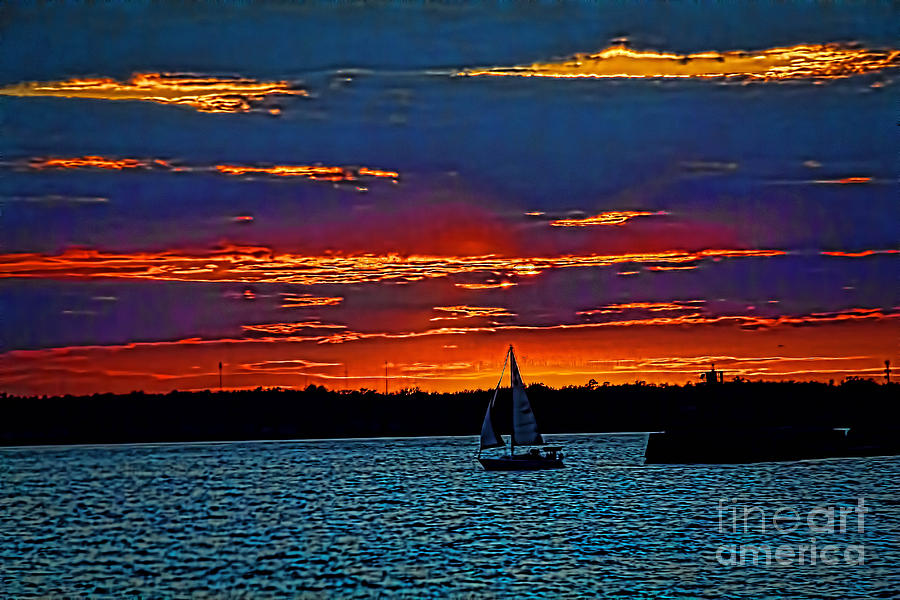Lake Erie Sunset Photograph by Jim Lepard