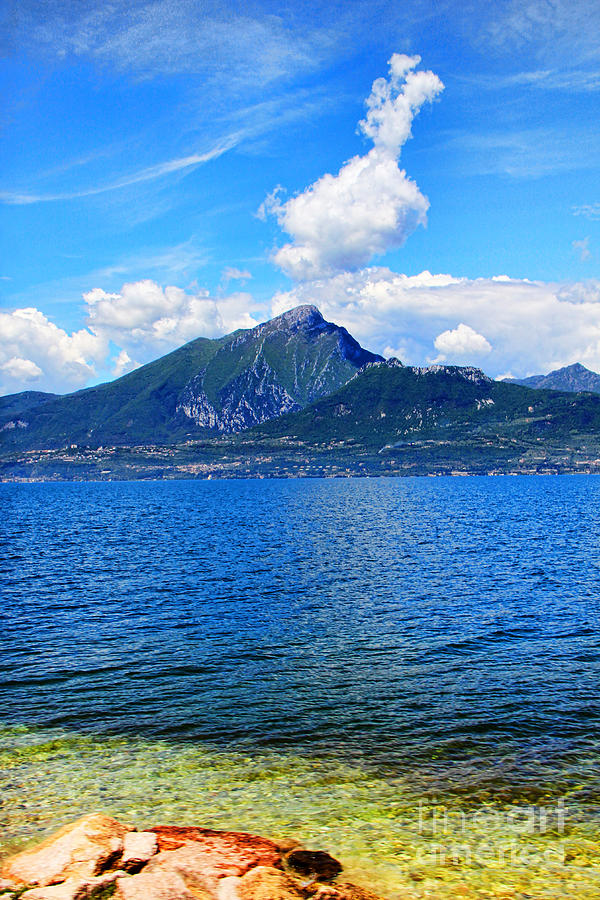 Boat Photograph - Lake Garda Paradise by Mariola Bitner