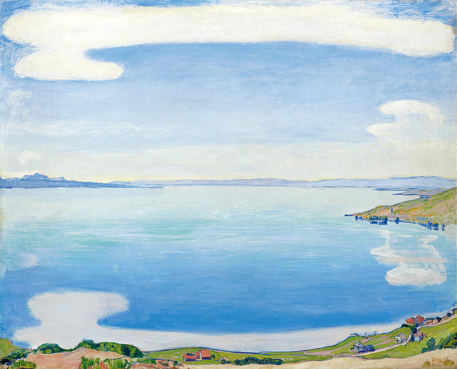 Ferdinand Hodler Painting - Lake Geneva from Chexbres by Ferdinand Hodler