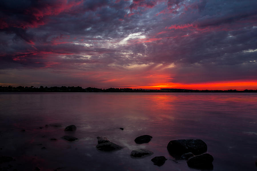 Lake Herman Sunset Photograph by Aaron J Groen