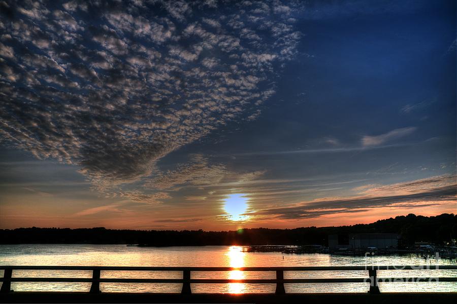 Lake Hickory Sunset Photograph by Robert Loe