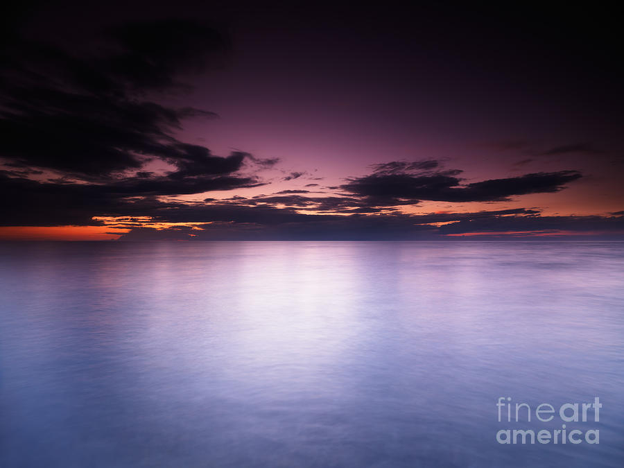 Lake Huron beautiful dramatic twilight scenery Photograph by Maxim Images Exquisite Prints