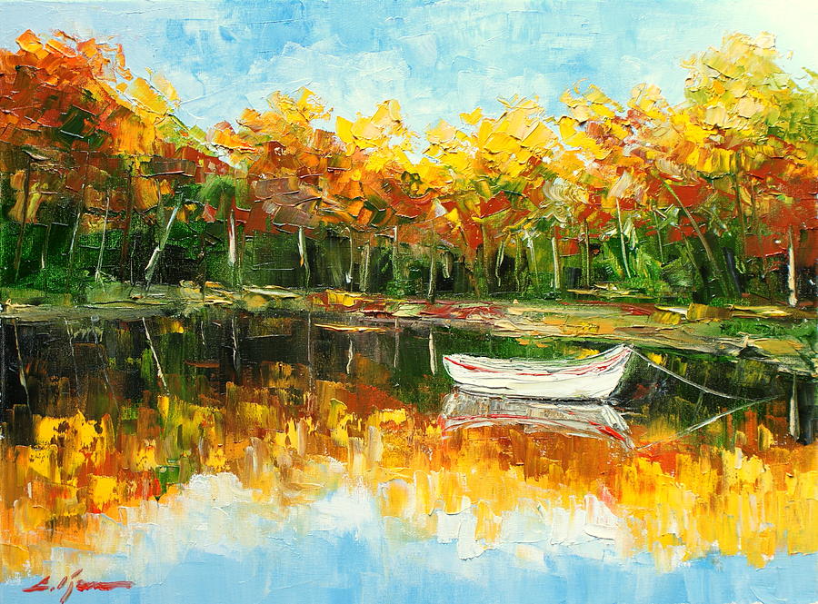 Lake Impression Painting by Luke Karcz
