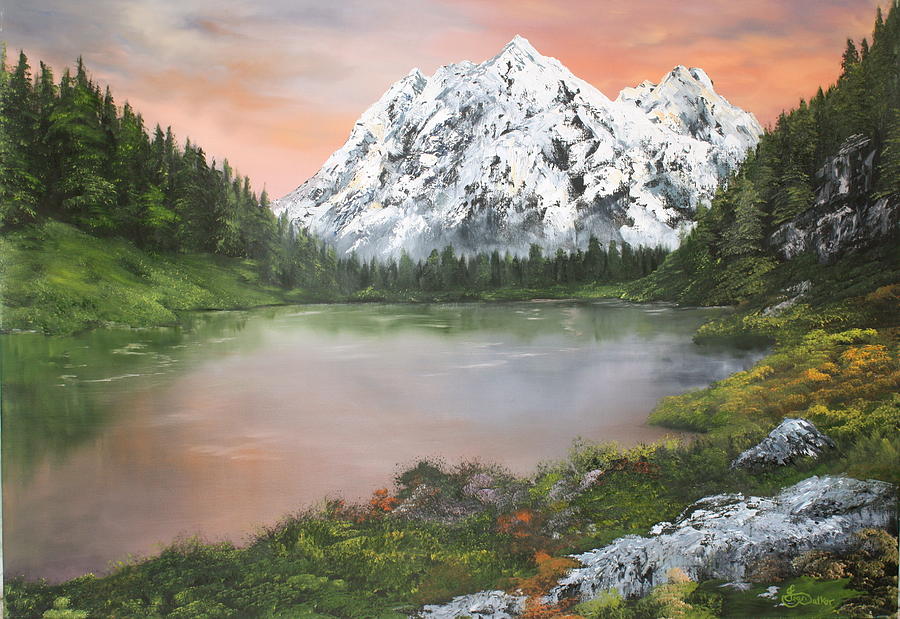 Lake in Austria Painting by Jean Walker
