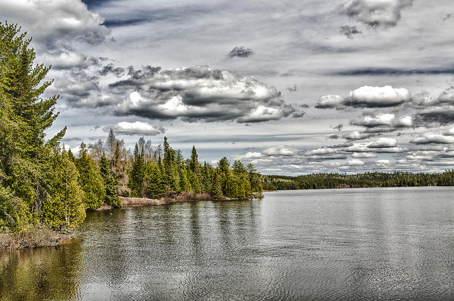 Lake in forest Photograph by Joel Bourgoin - Fine Art America