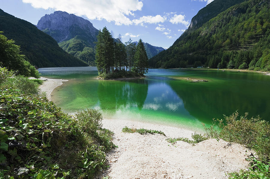 Lake In The Alps Photograph by Franz Aberham