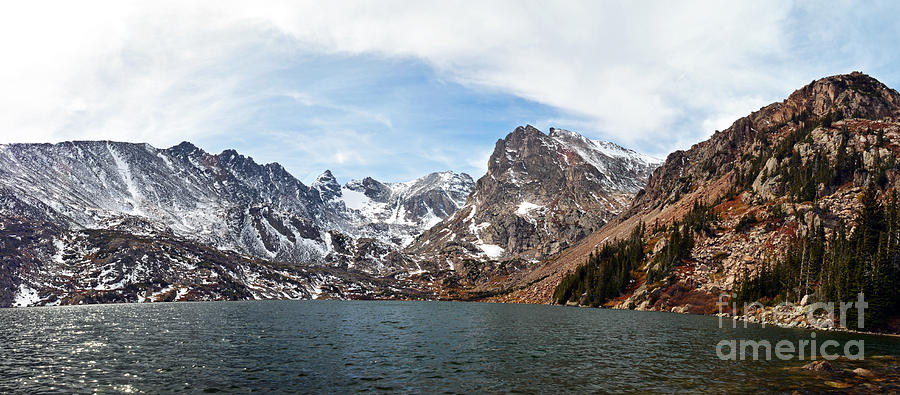 Mountain Photograph - Lake Isabelle Panorama by Kimberly  Lynn