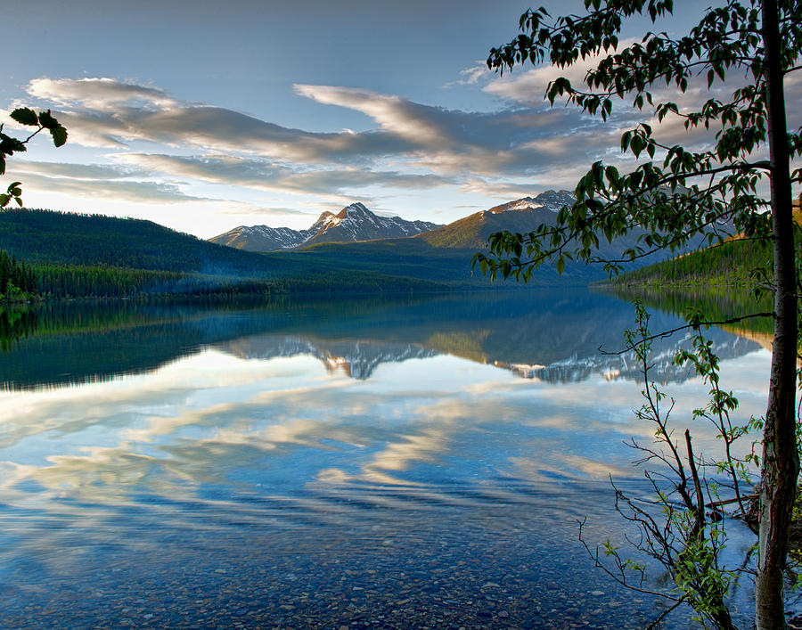 Mountain Photograph - Lake Kentla in Glacier National Park Montana by Donna Caplinger