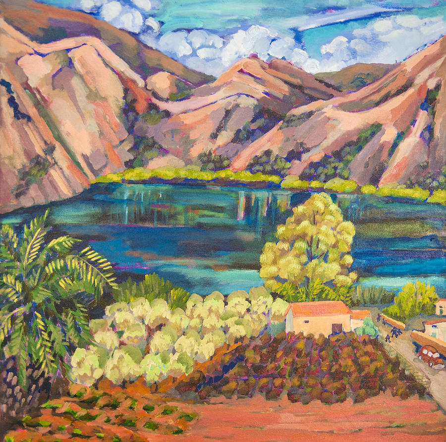 Lake Kournas Crete by Doris Lane Grey Lake Kournas Crete by Doris Lane Grey