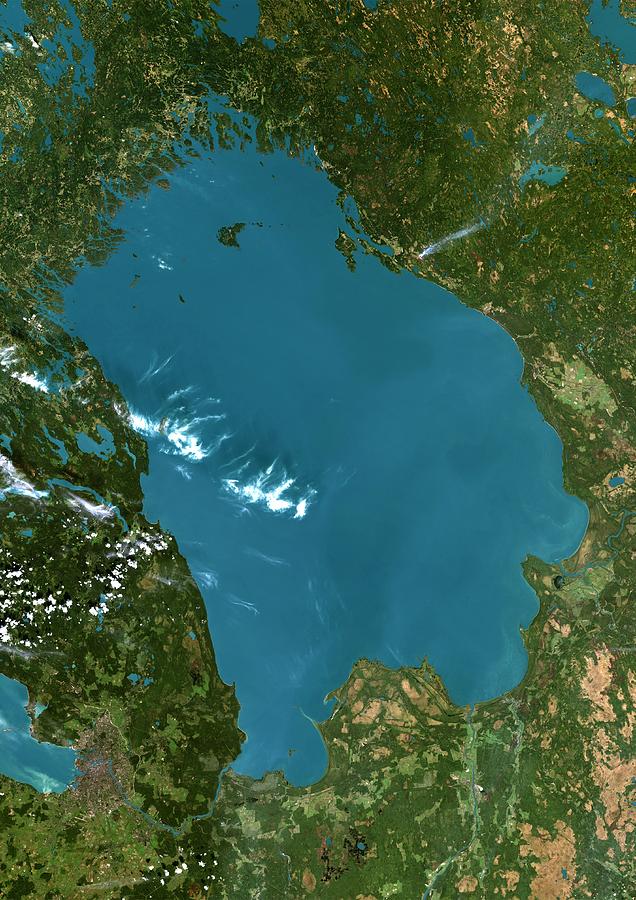 Lake Ladoga Photograph by Planetobserver/science Photo Library