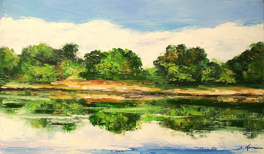 Lake - landscape Painting by Luke Karcz