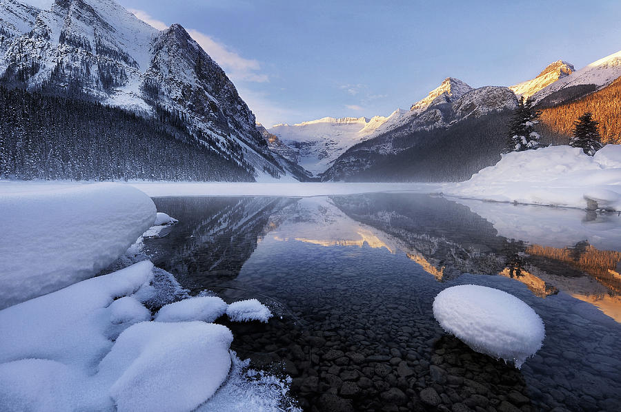 Lake Louise In Winter Photograph by Yu Liu Photography
