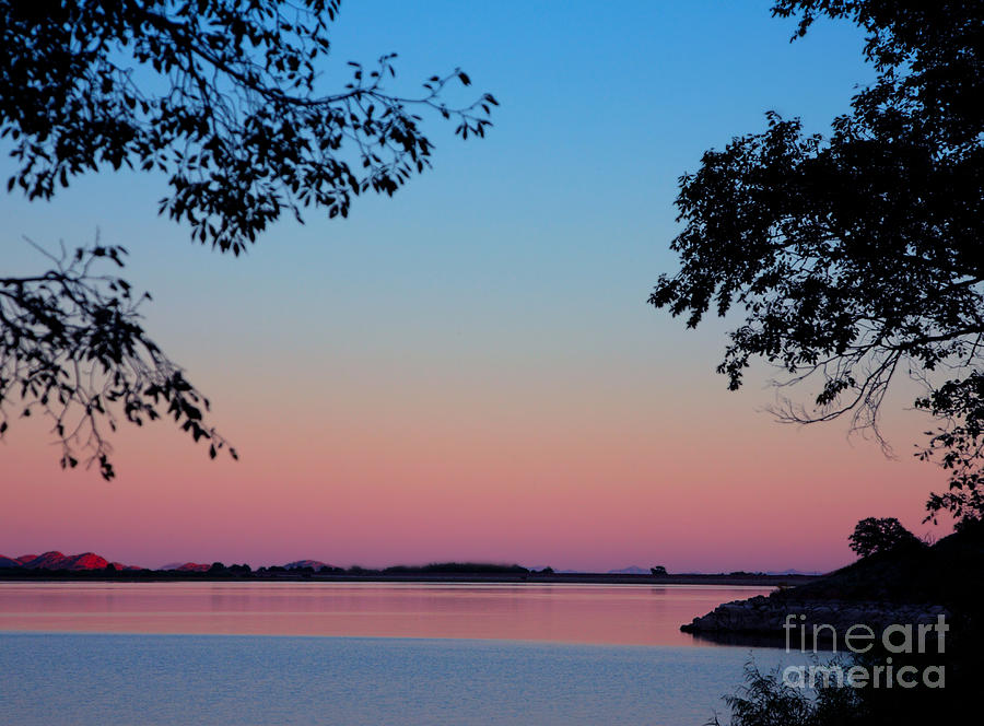 Lake Lugert Sunrise Photograph by Pattie Calfy