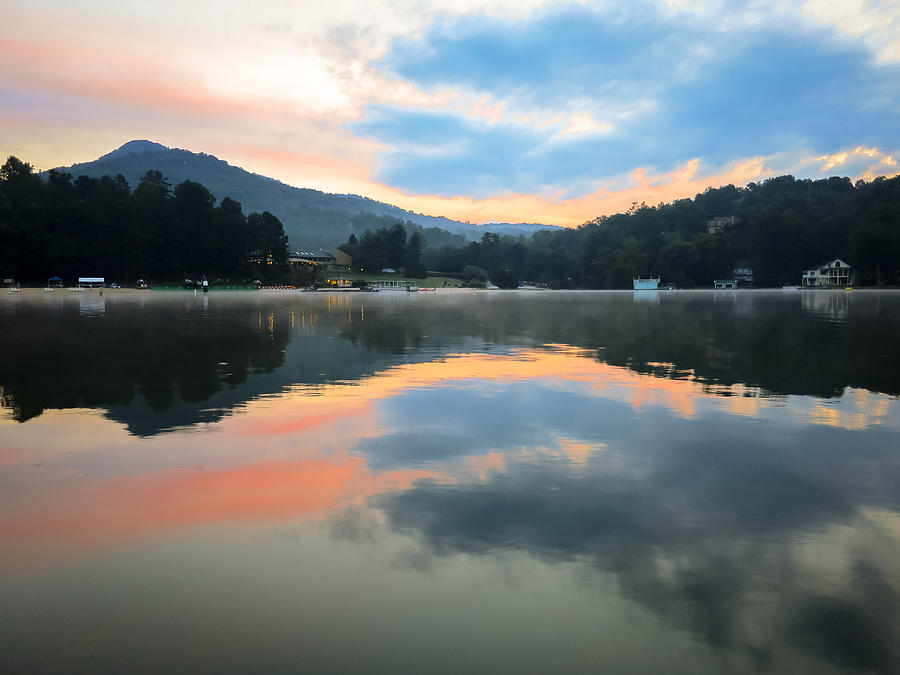 Lake Lure Sunrise Photograph by Serge Skiba
