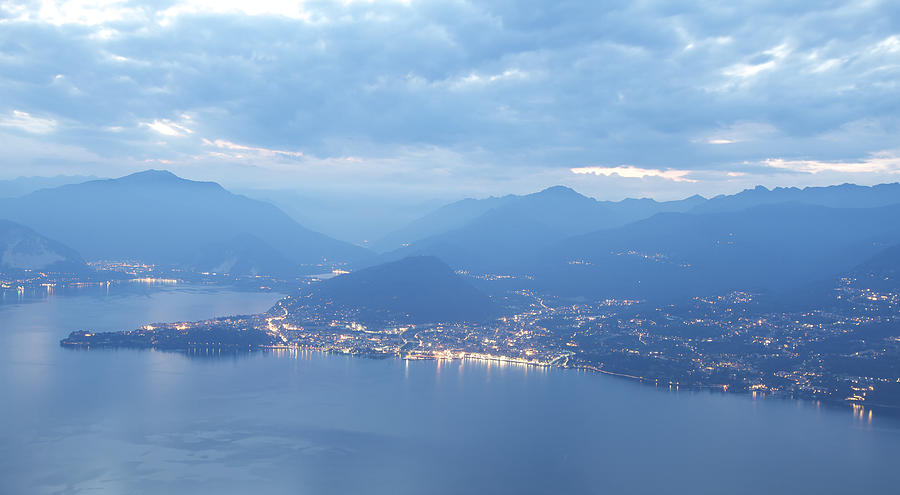 Lake Maggiore At Twilight Photograph