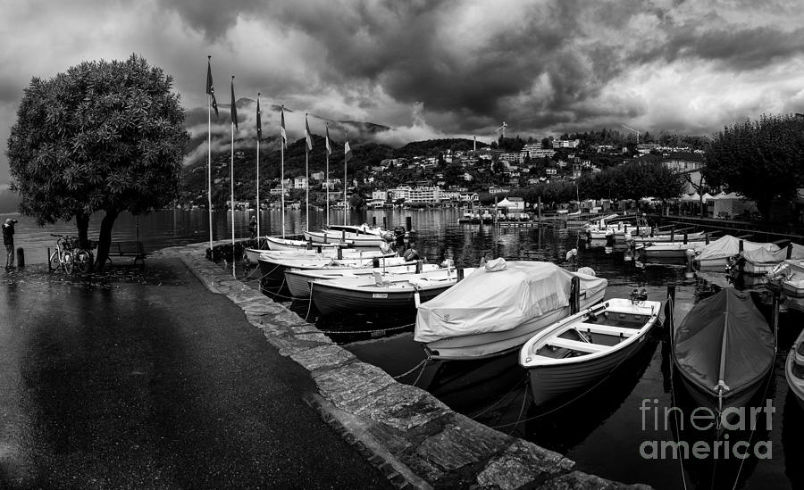 Lake Maggiore BW 1 Photograph by Timothy Hacker