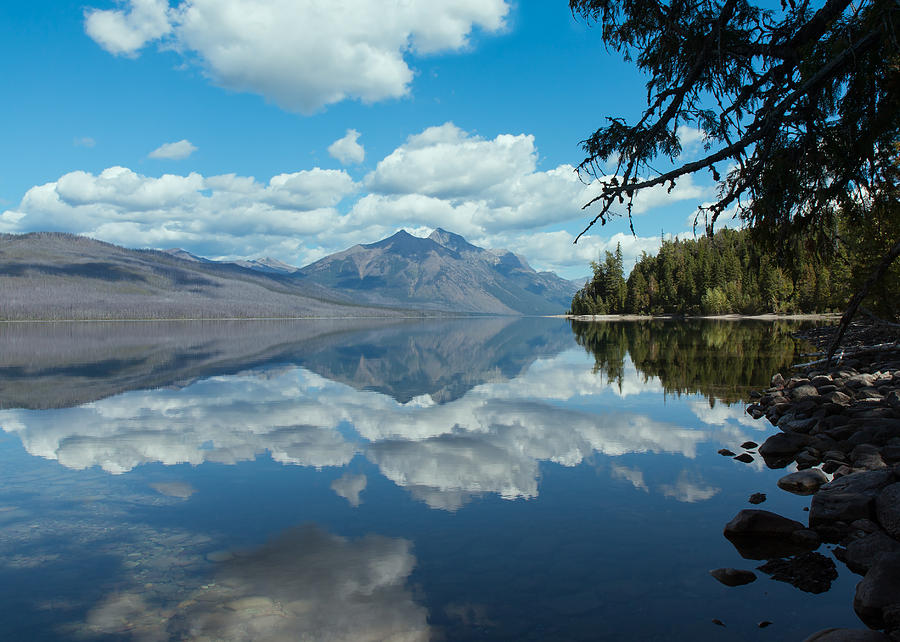 Lake McDonald Reflections Photograph by John M Bailey