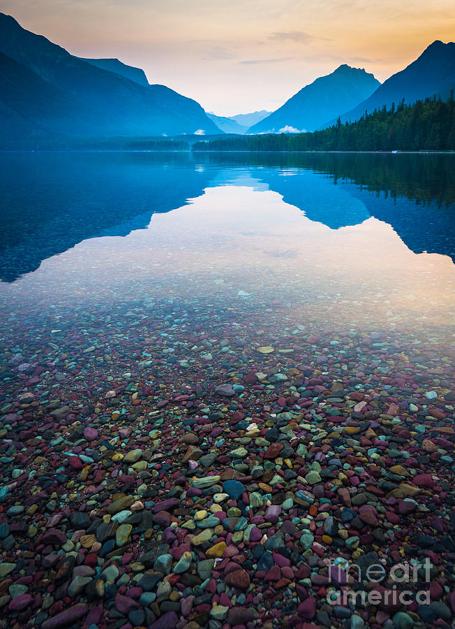 Mountain Photograph - Lake McDonald Serenity by Inge Johnsson