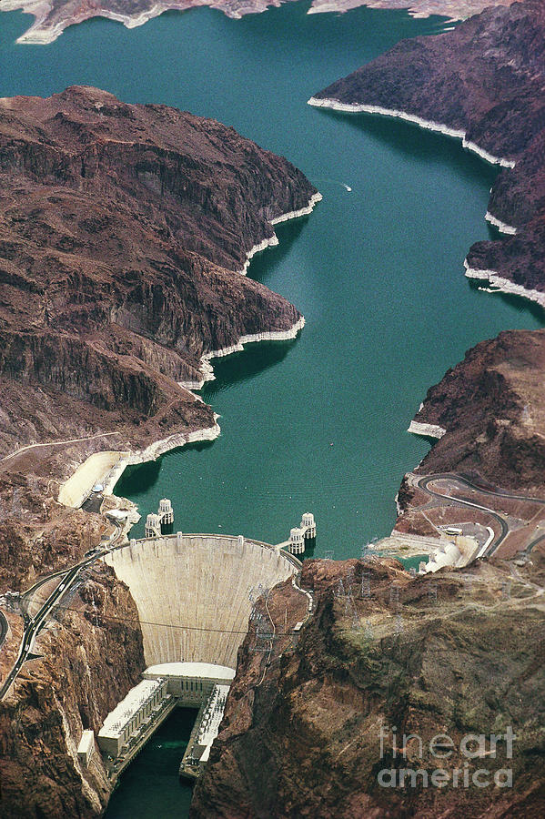 Lake Mead Photograph - Lake Mead And Hoover Dam by Adam G. Sylvester