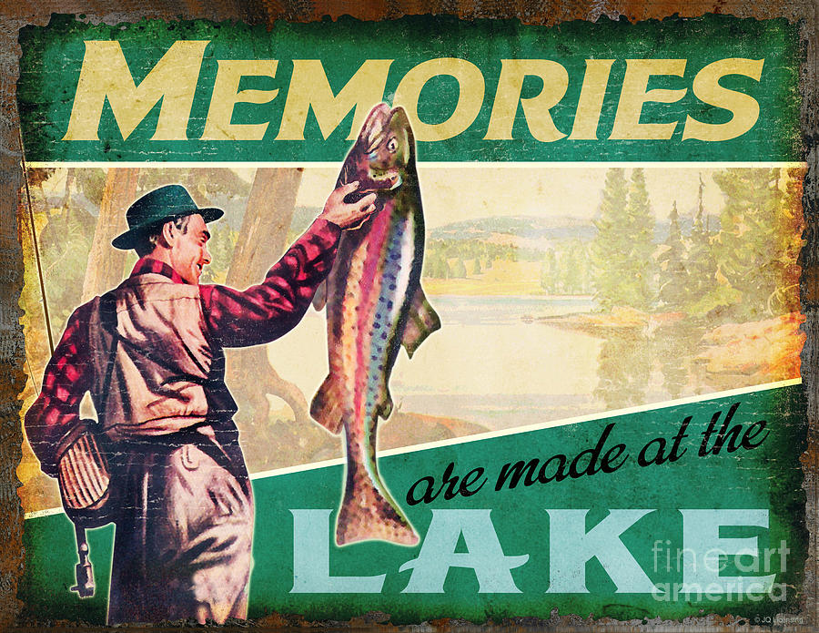 lake Memories Painting by JQ Licensing