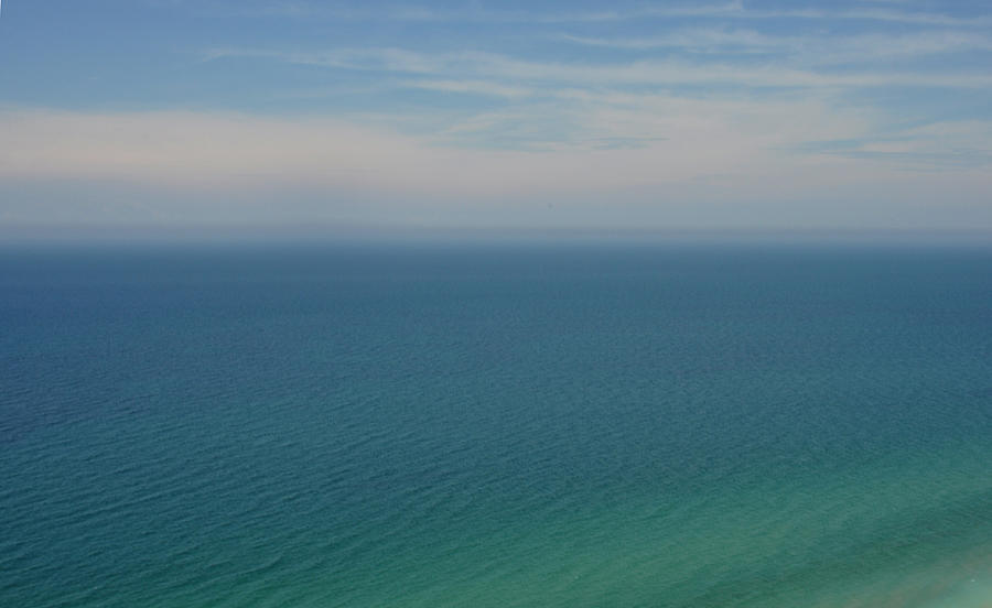 Lake Michigan blue water Photograph by Diane Lent