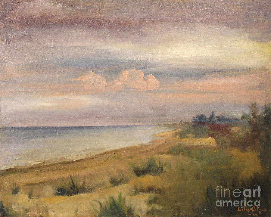 Lake Michigan Dunes 1941 Painting by Art By Tolpo Collection