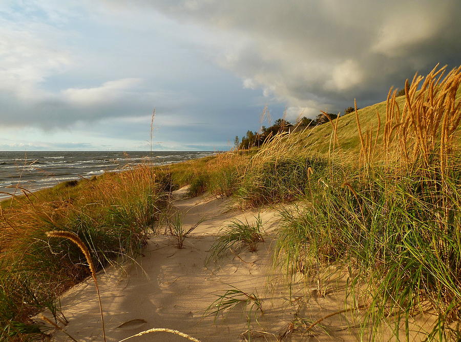 Lake Michigan Storm Finally Over Photograph by Merridy Jeffery | Fine ...