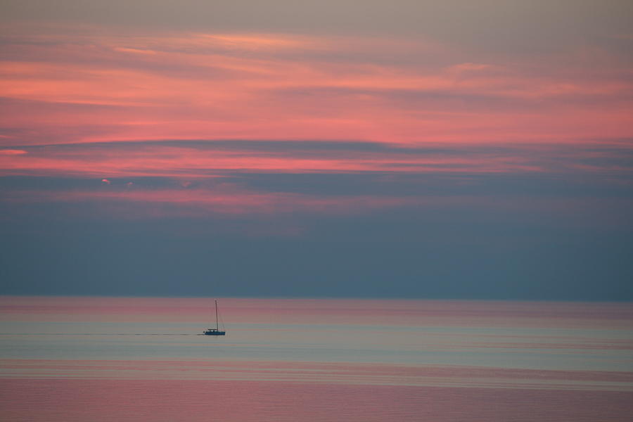 Lake Michigan Sunset 1 Photograph by Grant Washburn