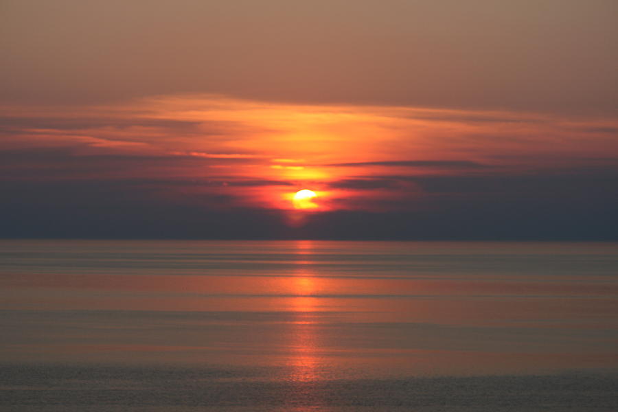 Lake Michigan Sunset 2 Photograph by Grant Washburn