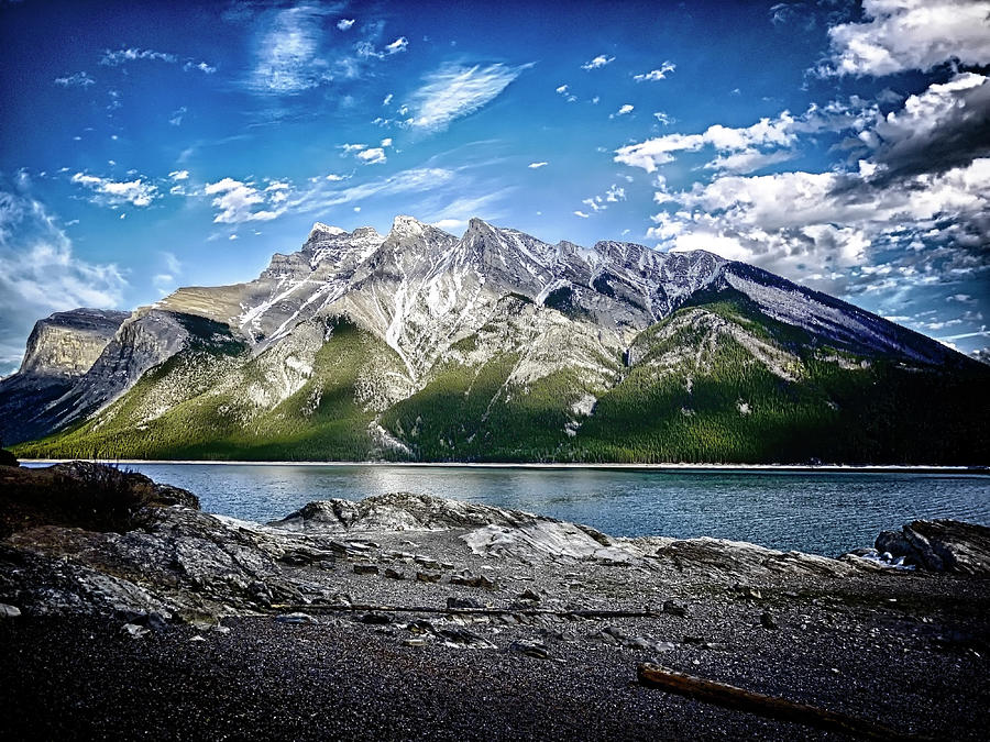 Lake Minawanka Banff Photograph by Kelly Gibbons