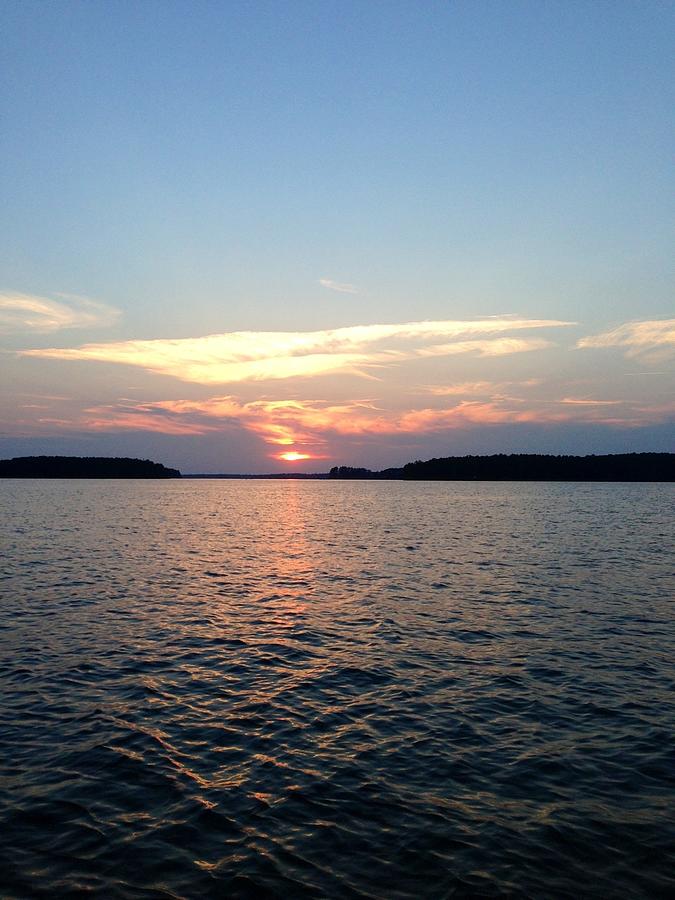 Sunset Photograph - Lake Murray Sunset by M West