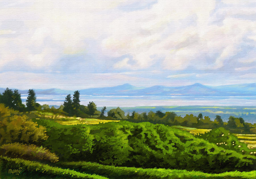Lake Naivasha from Home Painting by Anthony Mwangi