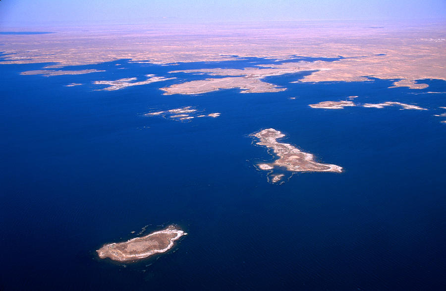 Lake Nasser From The Air Photograph by John Elk