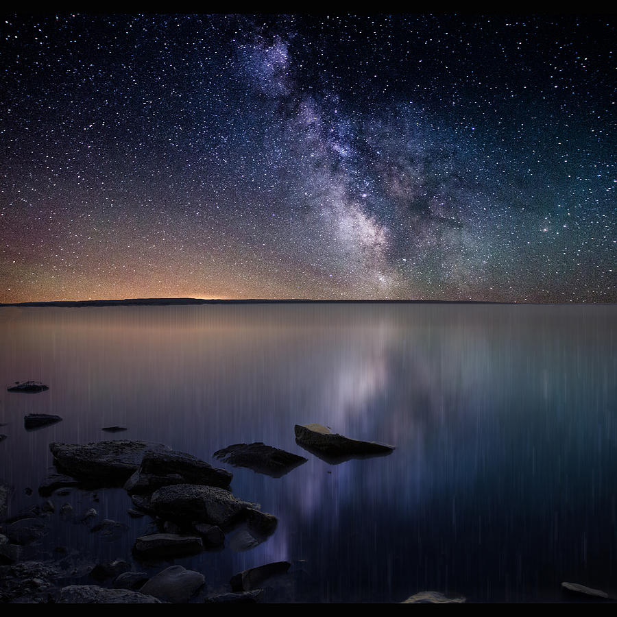 Stars Photograph - Lake Oahe by Aaron J Groen