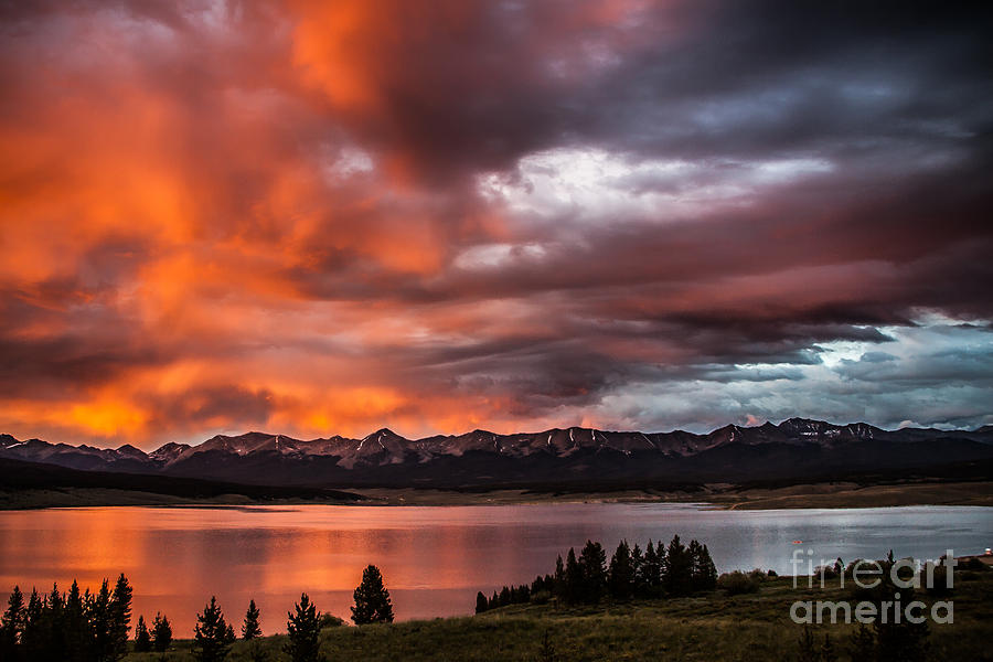 Lake of Fire Photograph by Jim McCain
