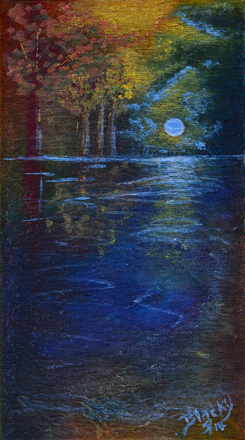 Lake of Shadows Painting by Donna Blackhall