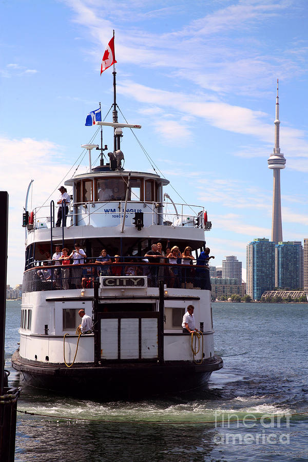 City Photograph - Lake Onatario Ferry Toronto Ontario by Bill Cobb