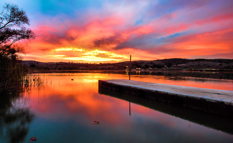 Camp Pendleton Photograph - Lake Oneil Sunset by Robert Aycock Camp Pendleton Photograph - Lake Oneil Sunset by Robert Aycock