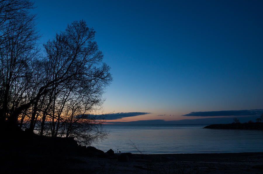 Lake Ontario Blue Hour Photograph by Georgia Mizuleva
