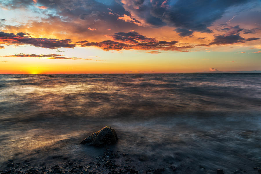Lake Ontario Sunset 2 Photograph by Mark Papke