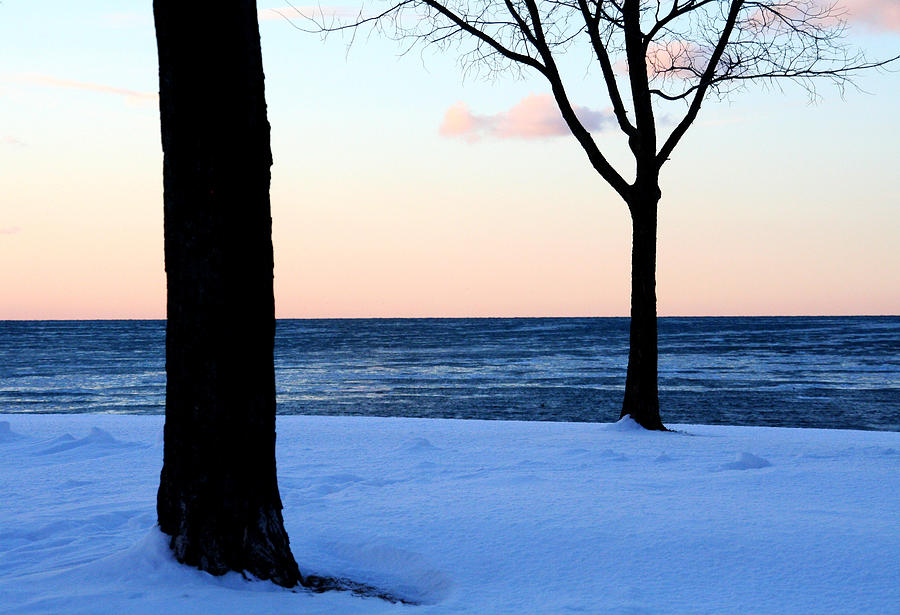 Lake Ontario Winter Sunset Photograph By Heather Allen Fine Art America