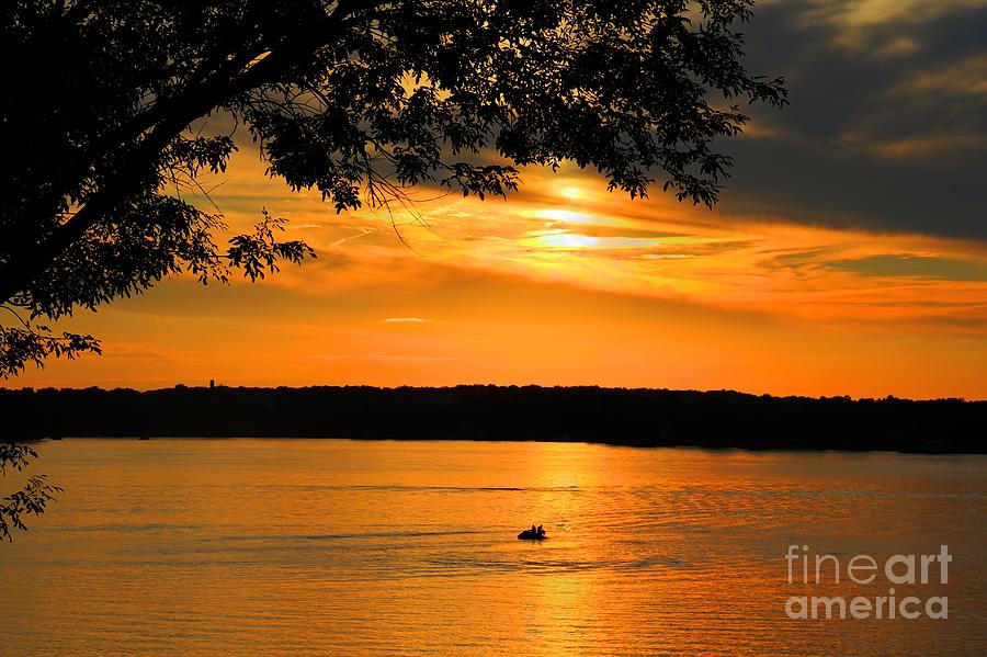 Lake Panarama sunset Photograph by Bob Hislop