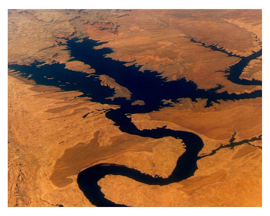 Lake Powell Aerial Photograph by Michael Newell