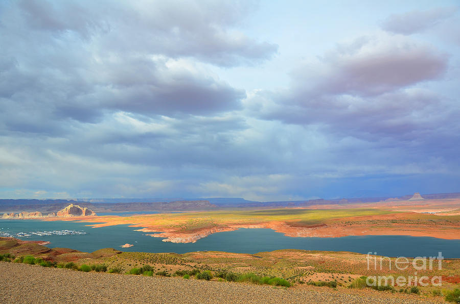 Lake Powell Stormy Weather Photograph by Debra Thompson