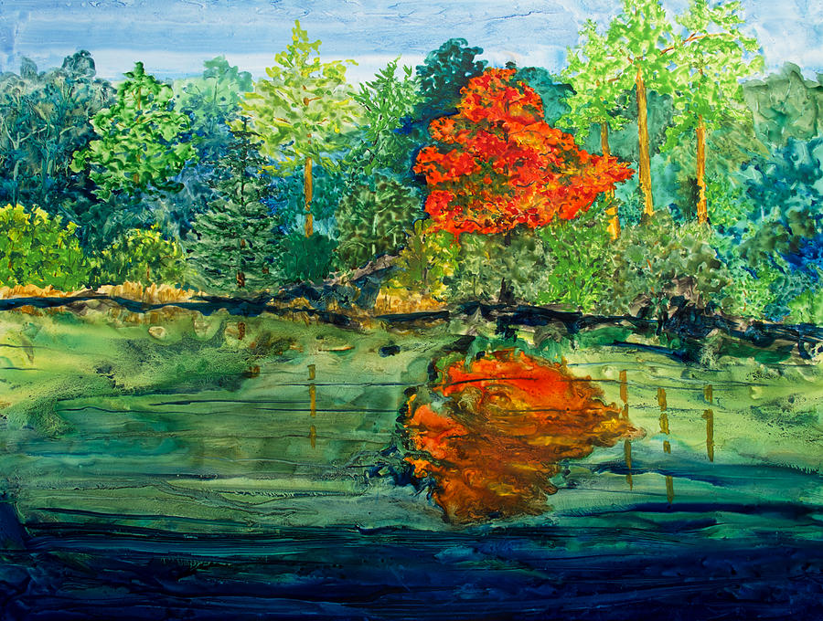 Lake Powhatan Painting by Patricia Beebe